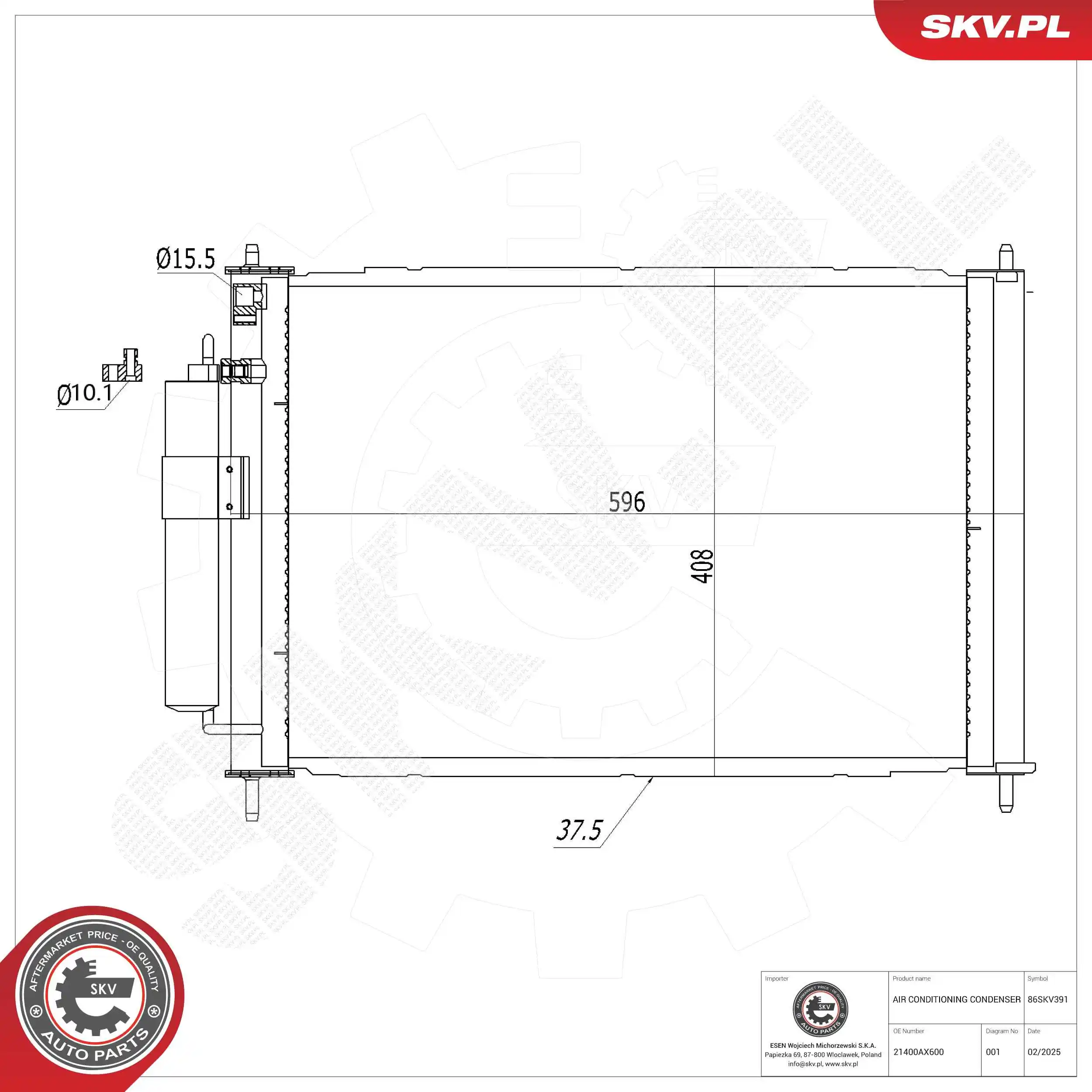 Condenser, air conditioning